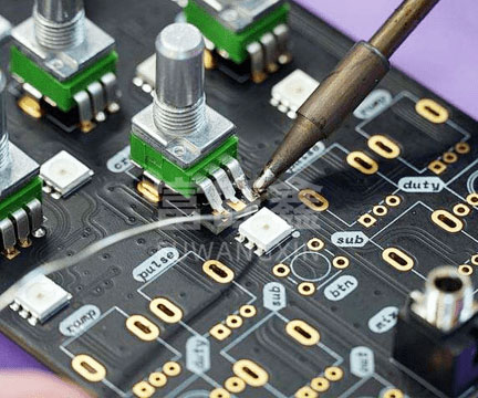 Plug in/post soldering